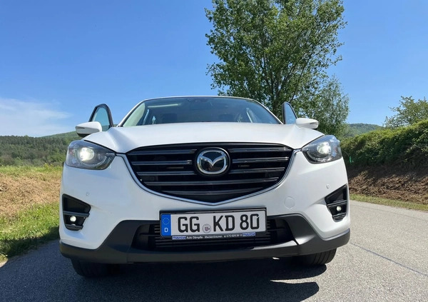 Mazda CX-5 cena 53999 przebieg: 155000, rok produkcji 2015 z Biała małe 742